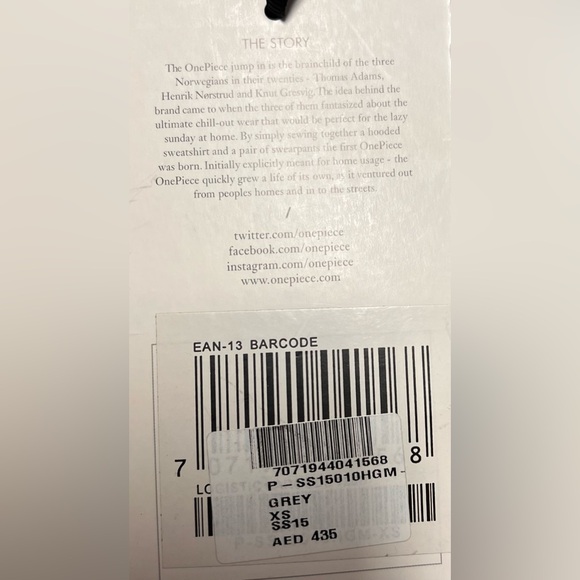 NWT Onepiece SWEAT Pants NORWAY Joggers MEN’S XS - Picture 9 of 11